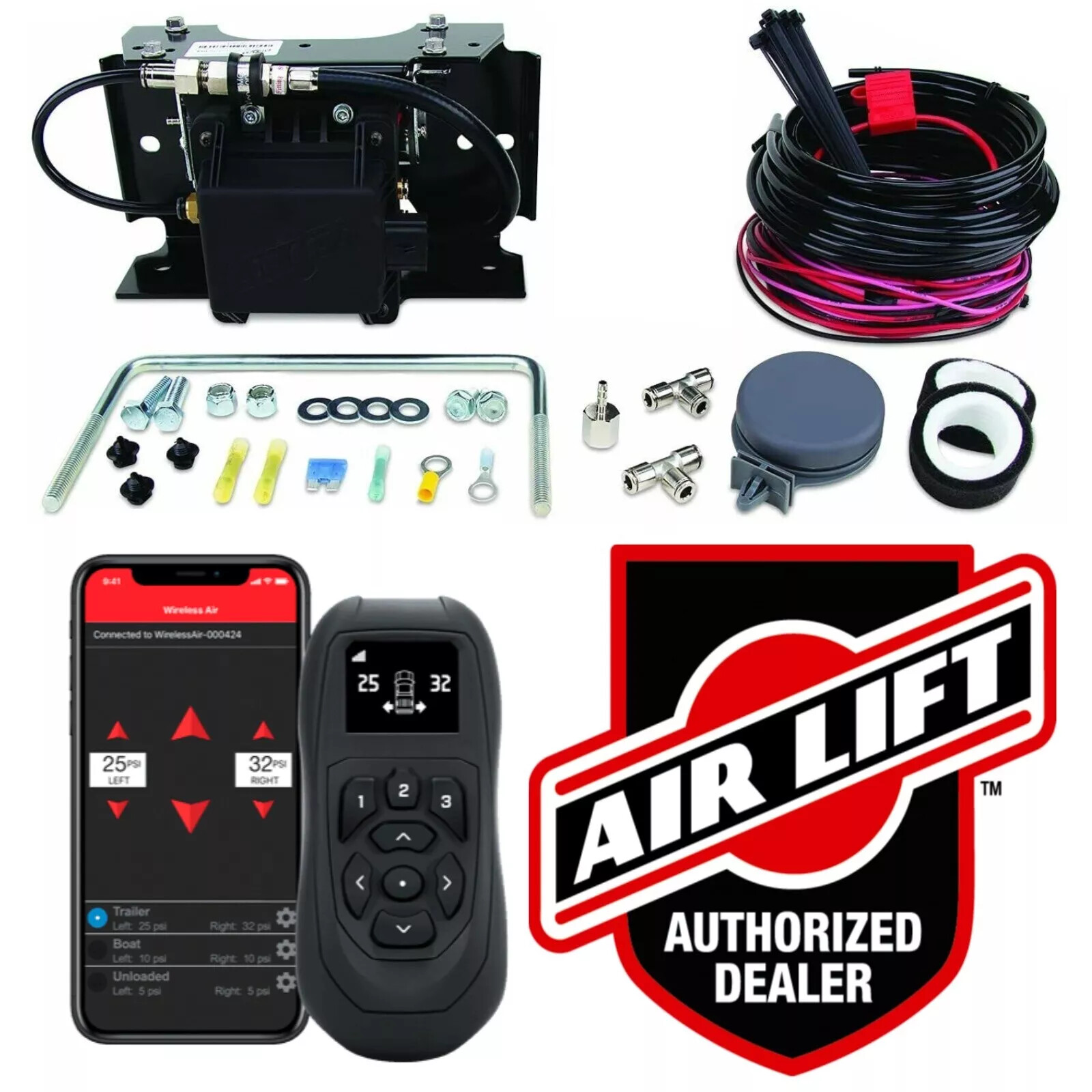 Air Lift 74000EZ WirelessAIR Air Compressor EZ Mount Dual Path