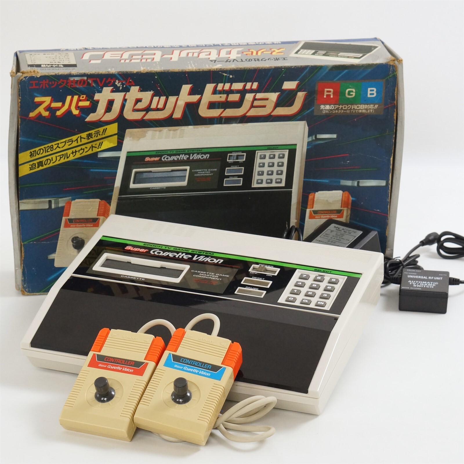 EPOCH SUPER CASSETTE VISION Console Boxed Tested System JAPAN Game