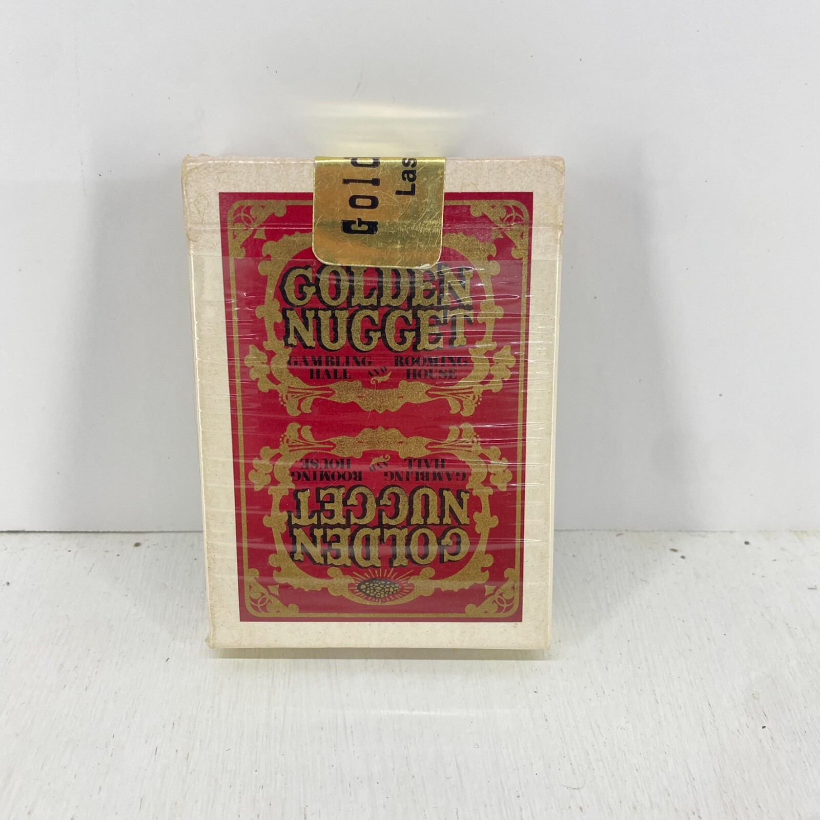 Golden Nugget Vintage Las Vegas Casino Red Playing Cards Gold Seal