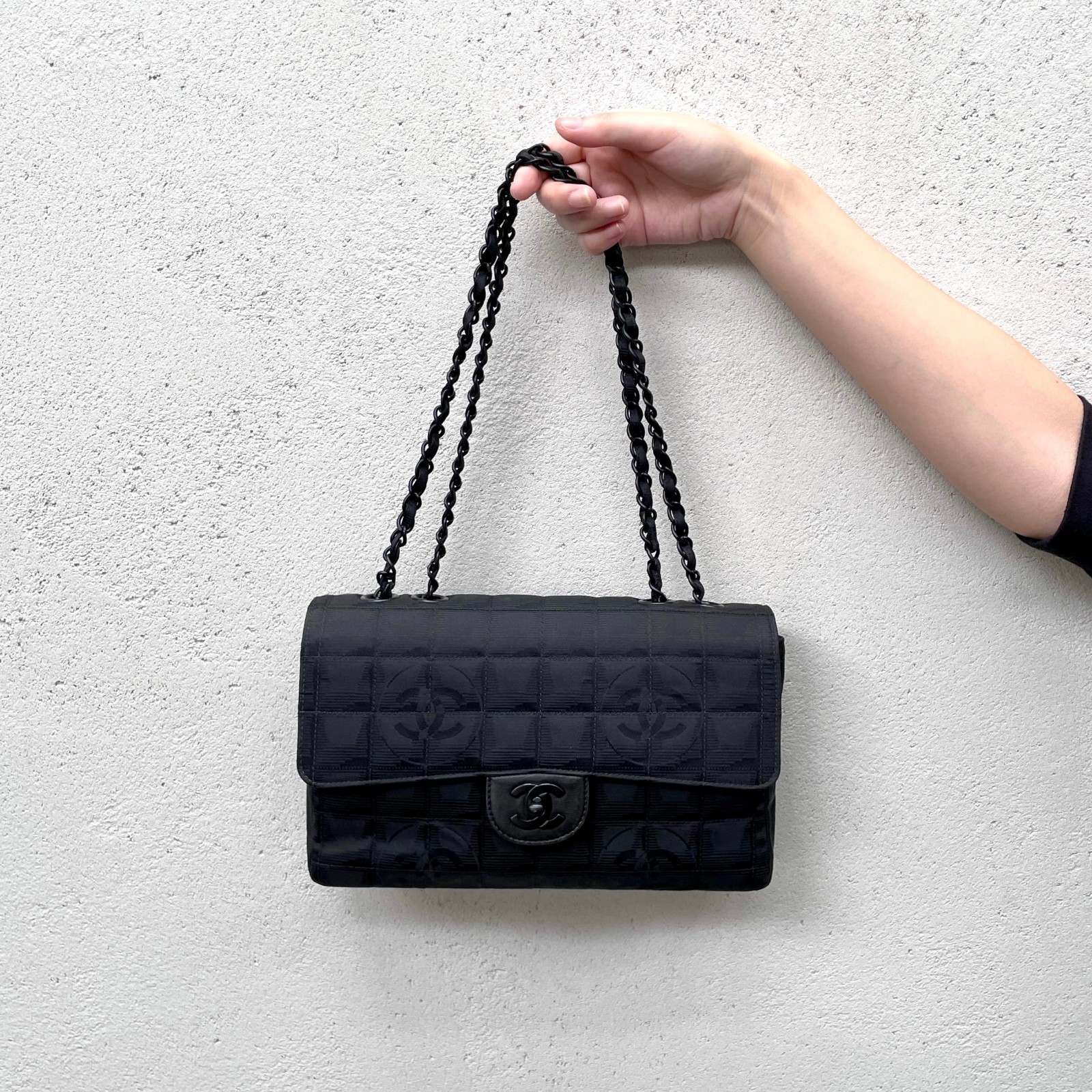 RARECHANEL 2000 New Travel Line Chocolate Bar Double Chain