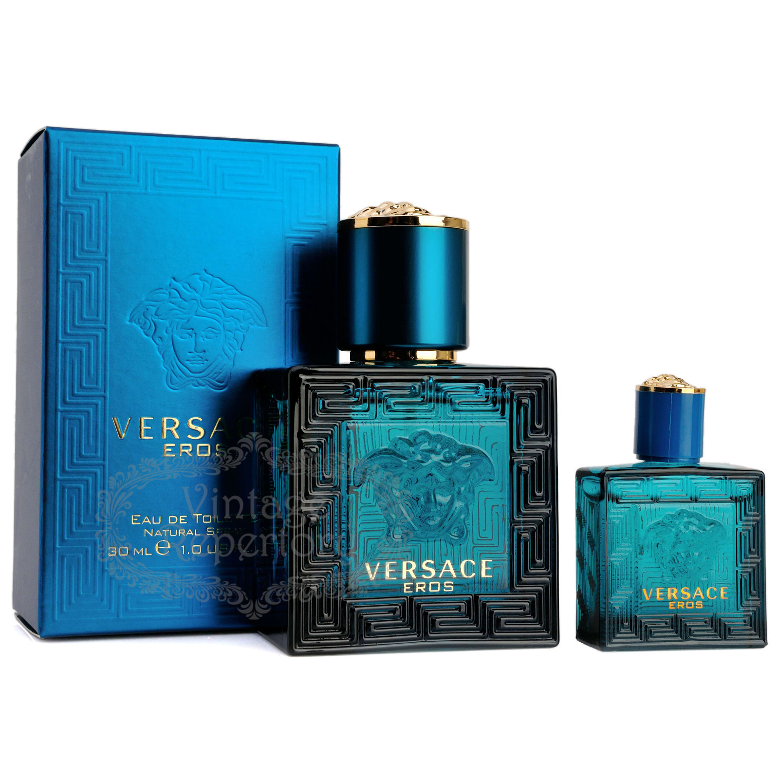 Versace Perfume Eros EDT Mens Cologne Fragrance Oil 1oz + Mini