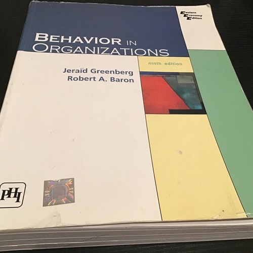 Behavior in Organizations ninth edition Paperback | eBay