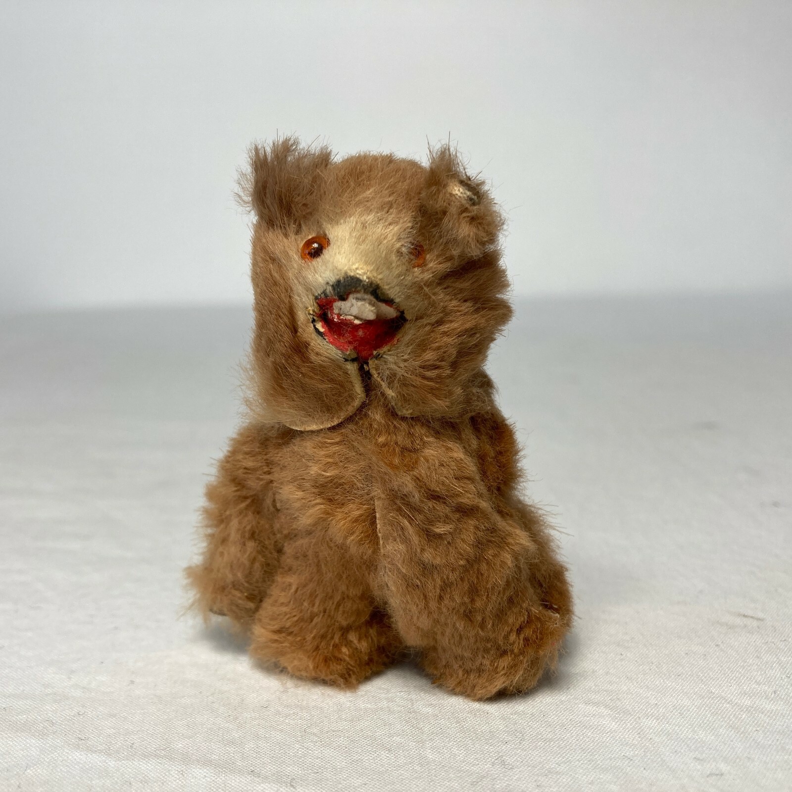Miniature Bear Scary Showing Teeth Red Glass Eyes Creepy Stuffed