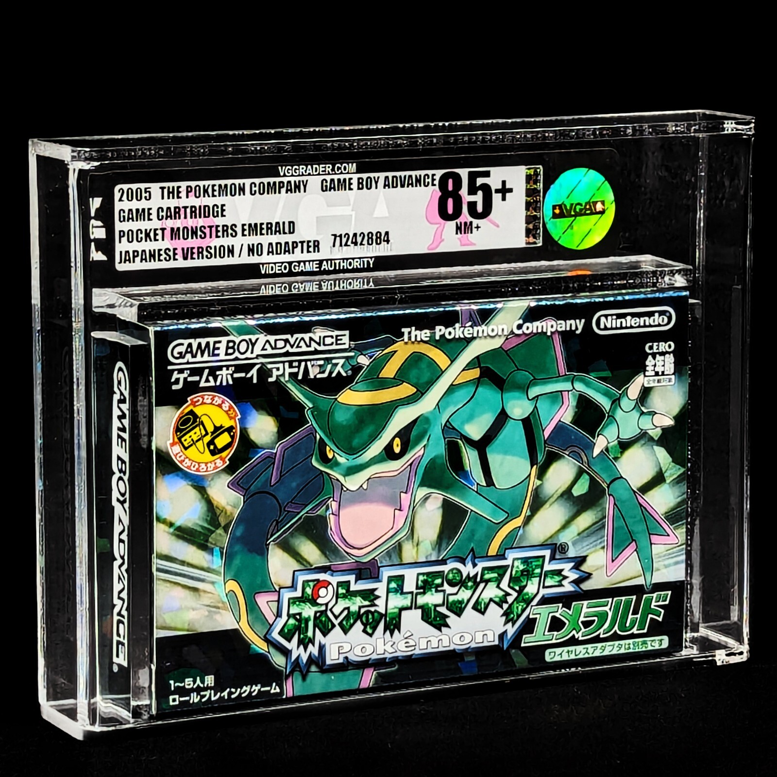 VGA 85+ Pokemon Emerald Version Unopened 2005 GBA Graded Japanese
