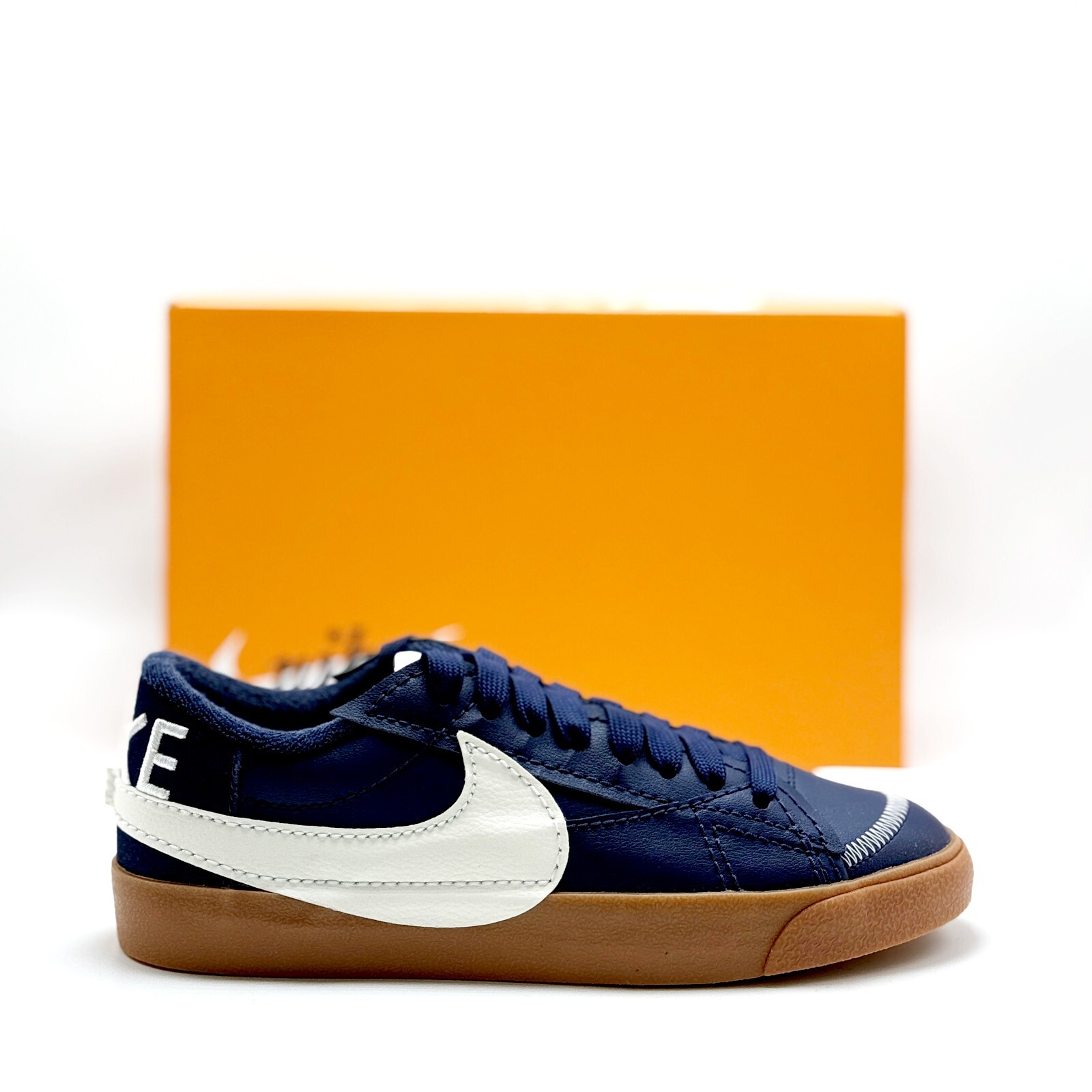 NEW* Men Nike Blazer Low 77 Jumbo WNTR Midnight Navy Gum (DR9865