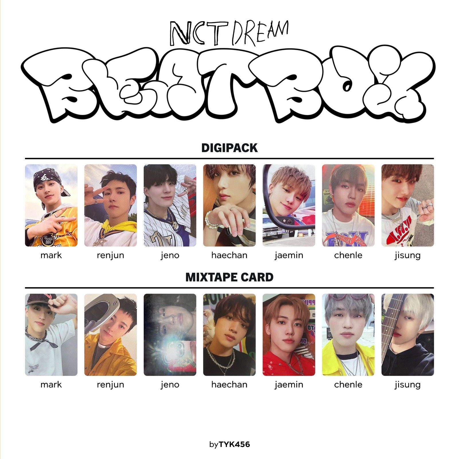 NCT DREAM BEATBOX PHOTO CARD DIGIPACK REPACKAGE ALBUM OFFICIAL