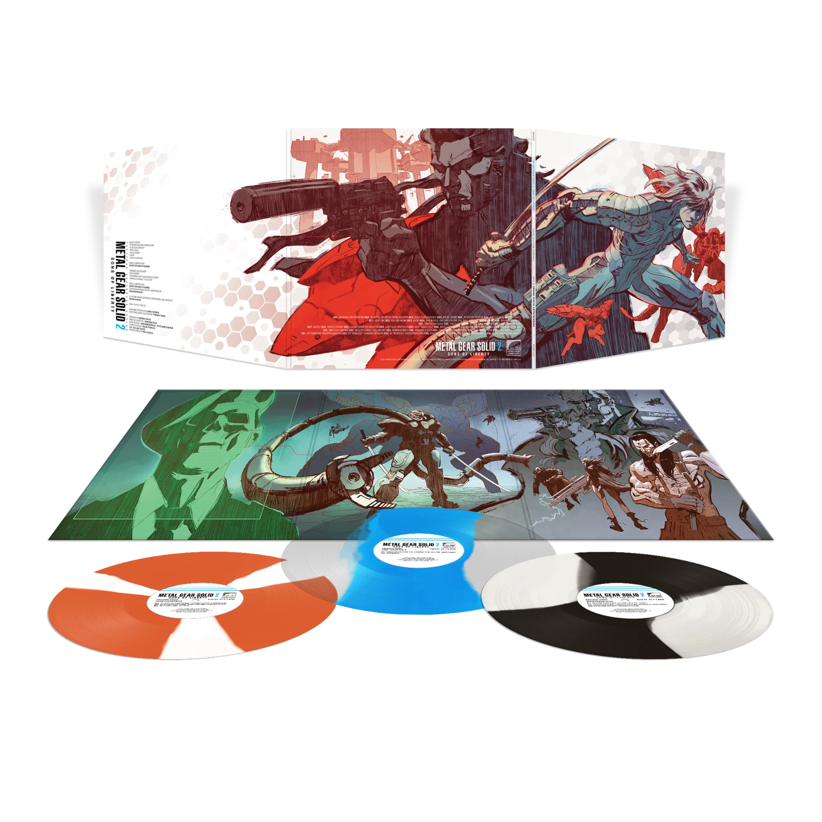 Metal Gear Solid 2: Sons of Liberty Vinyl Soundtrack 3xLP SDCC Tri