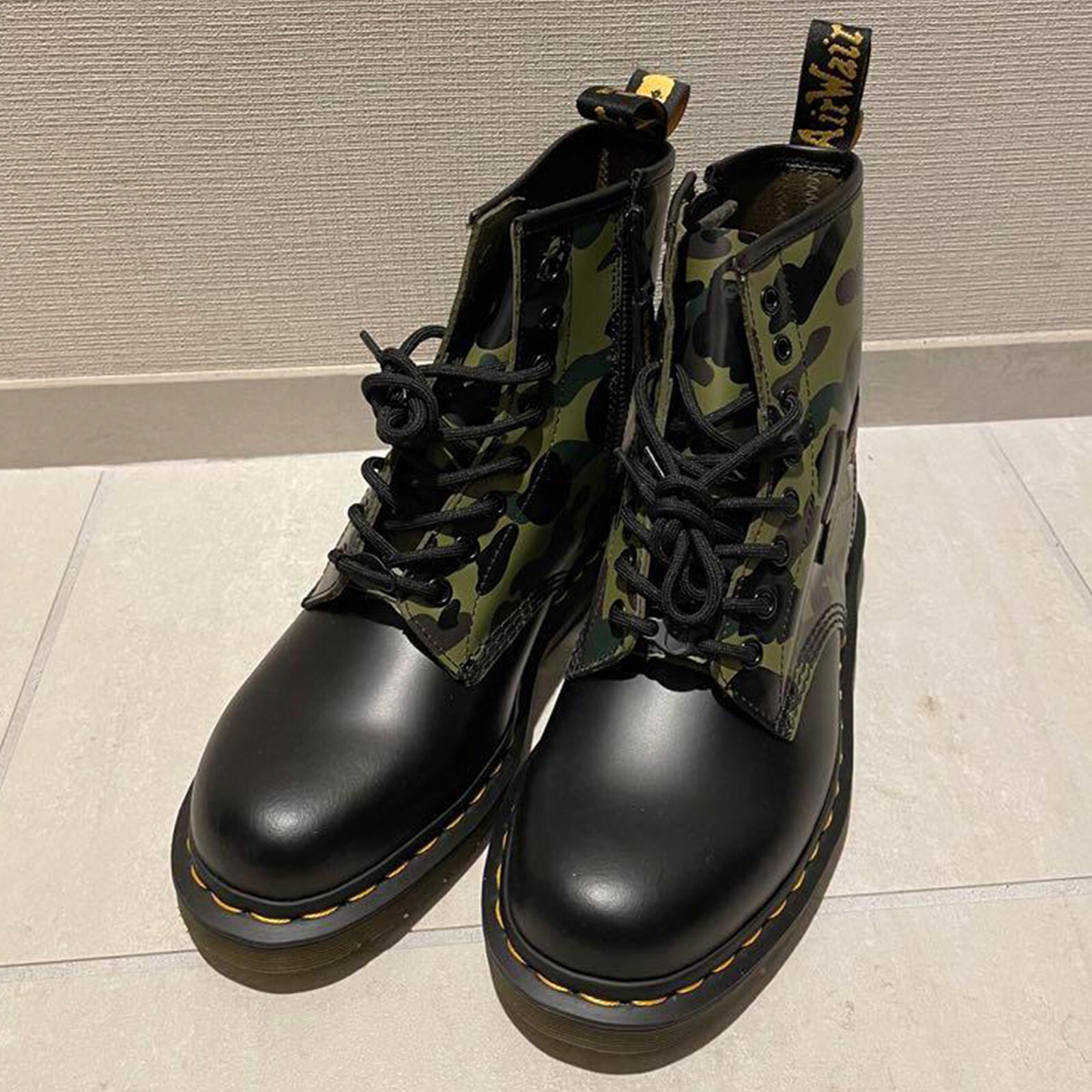 BAPE x Dr.Martens 60 YEARS 1460 BAPE ZIP BOOT CAMO Short Boots UK7