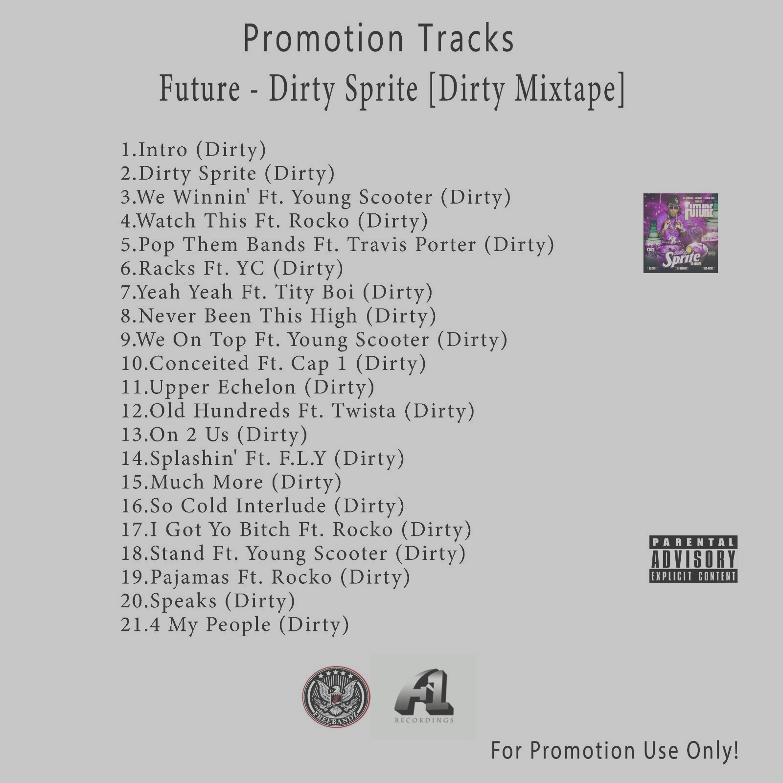 7 CD Lot Rap/Hip-Hop, R&B.. White CD. Future [Dirty Albums