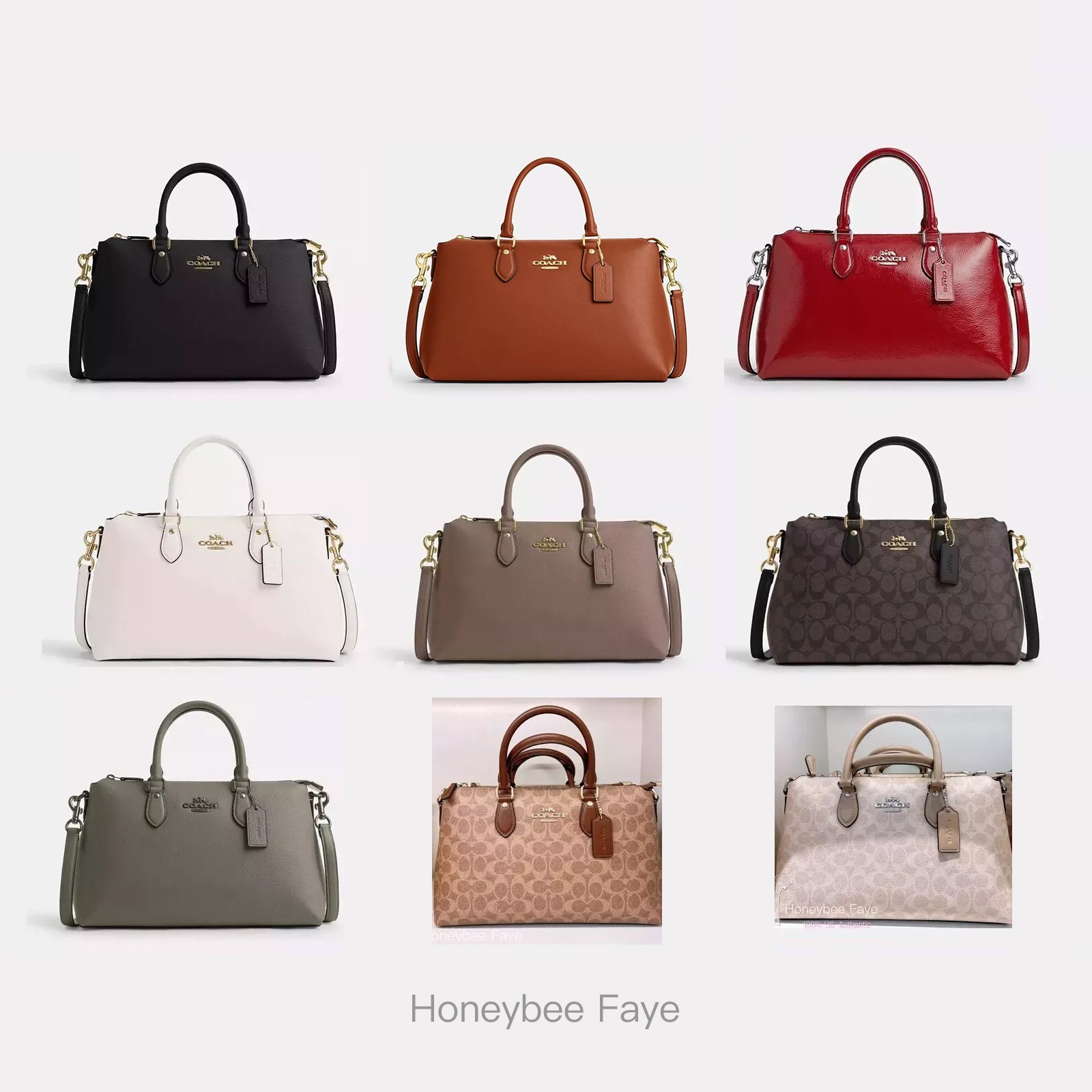 NWT COACH Georgia Satchel In Signature Canvas CR156/CR157/CV942 | eBay