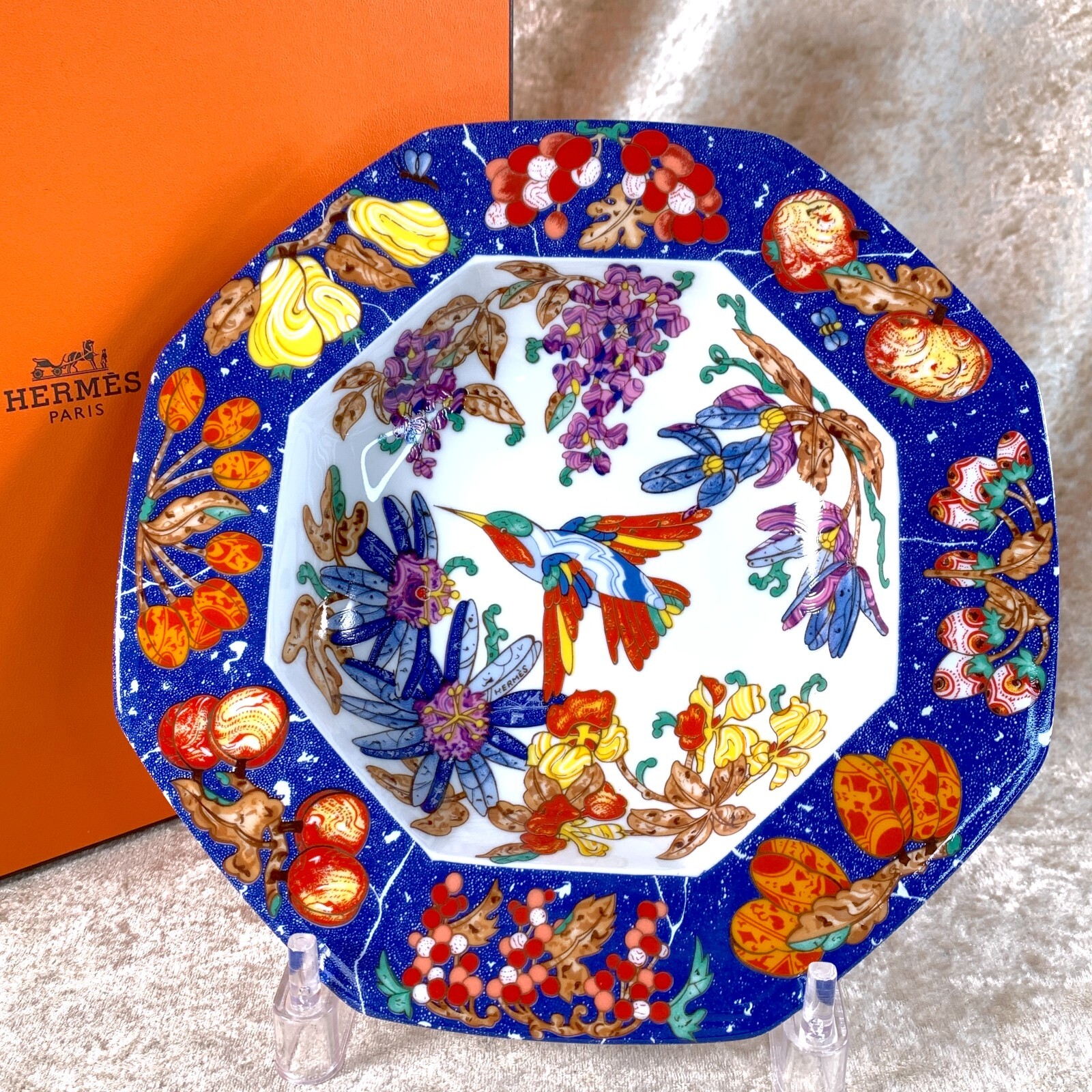 Hermes Soup Plate Dish Pierres d'Orient et d'Occident Tableware