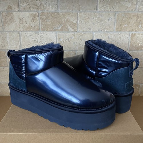 UGG Classic Ultra Mini Platform Hi Shine Iridescent Textile Boots