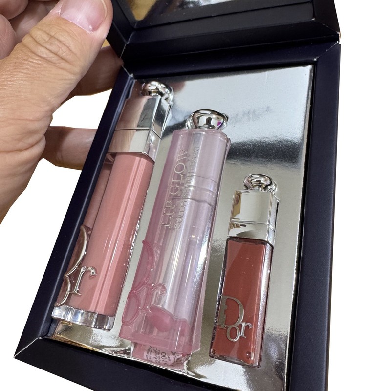 DIOR Addict Essentials Lip Glow, Lip Maximizer & Mini Lip 3 Piece