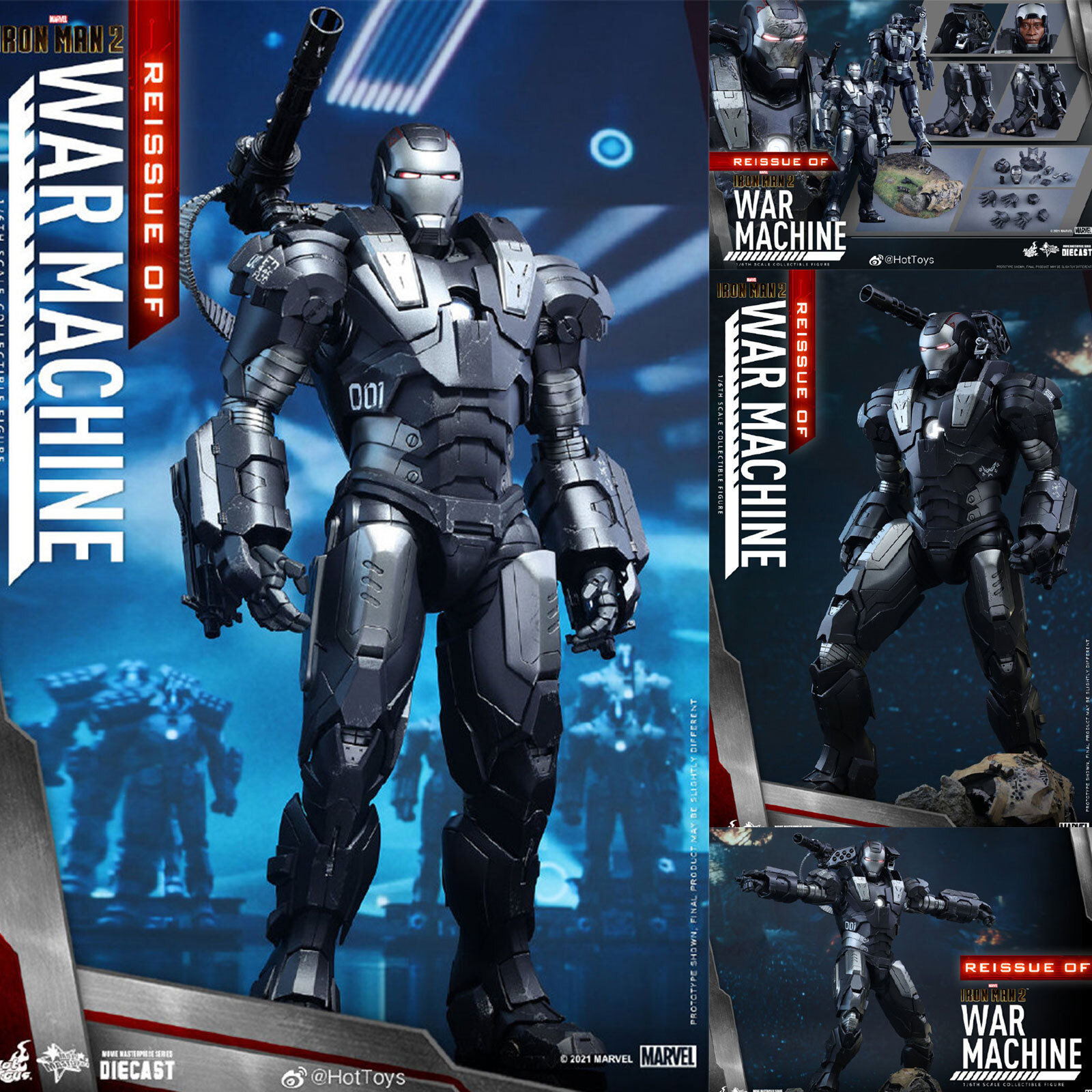 Hot Toys 1/6 War Machine Mk1 MMS331-d13 Iron Man 2 Die-cast Mark 1
