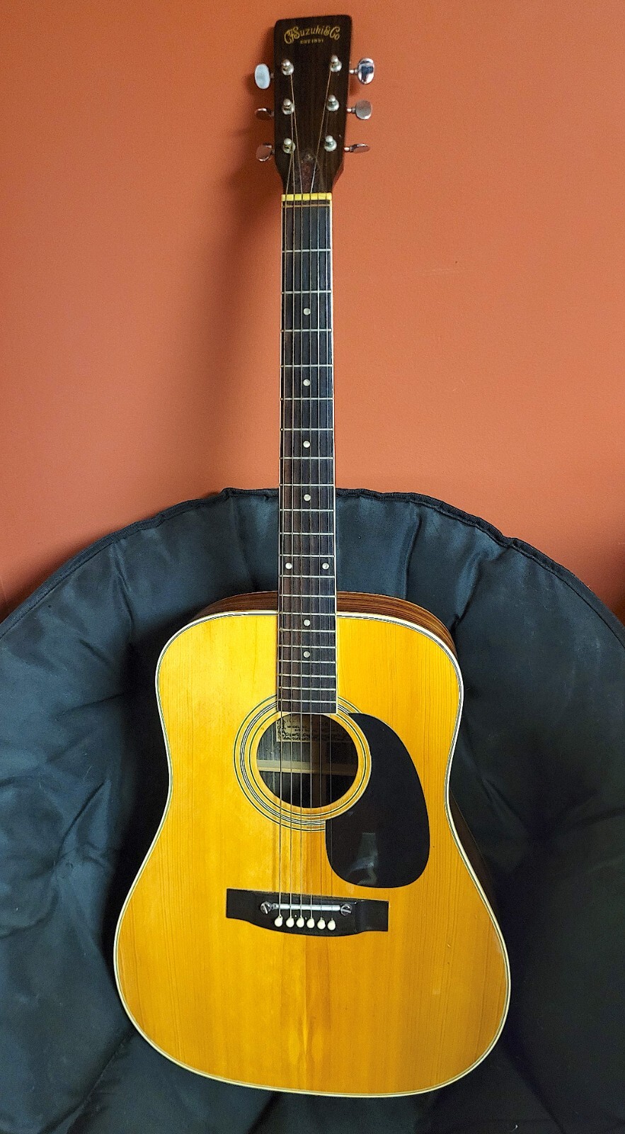 1970's KISO-SUZUKI W-180 Acoustic Dreadnought Guitar | eBay