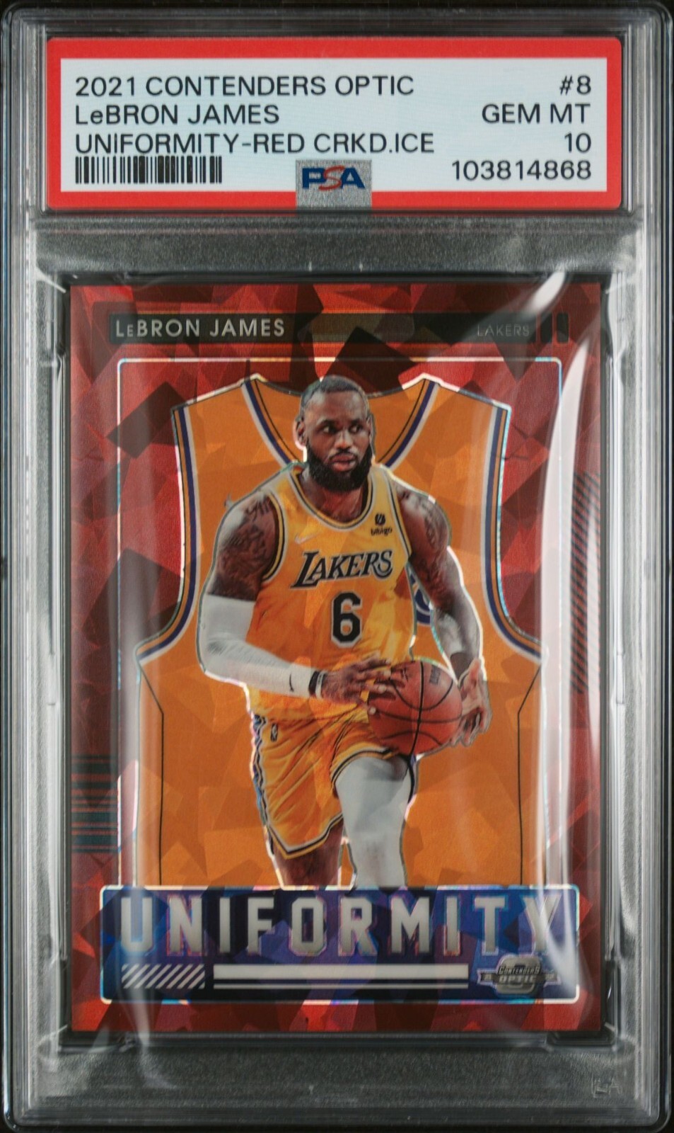 Lebron James 2018 Contenders Optic RED