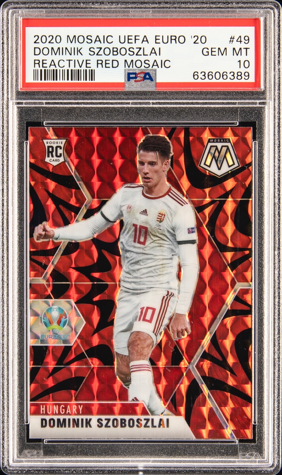 その他 2020 Dominik Szoboszlai Mosaic Prizm Red 2020-21 Panini