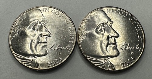 2005 P&D Jefferson Nickel American 