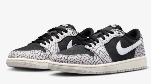 Nike Air Jordan 1 Low Retro OG Black Cement CZ0775-001 Women's