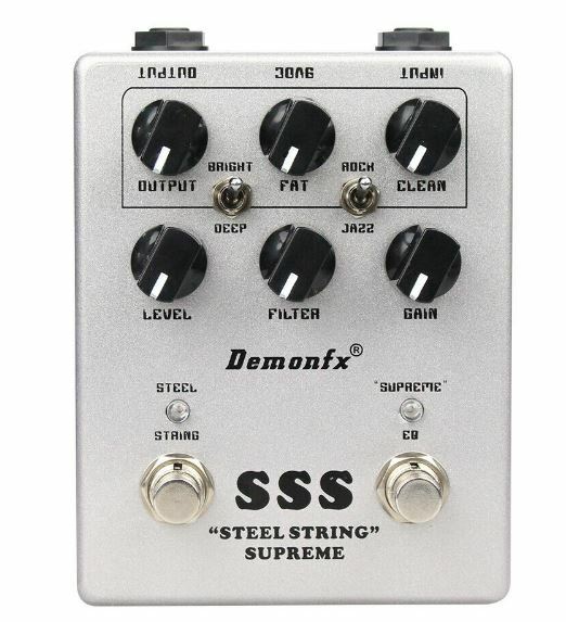 Demonfx SSS Steel String Supreme Guitar Effect Pedal Fast US Ship