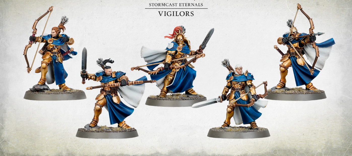 Stormcast Vigilors 組立済み ミニチュア 10体セット STORMCAST