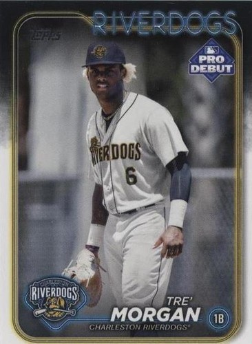 2024 TOPPS PRO DEBUT BLUE FOIL REFRACTOR #PD-18 TRE' MORGAN RC