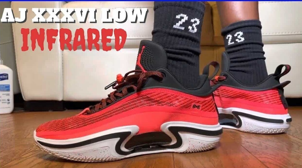 Nike Air Jordan XXXVI low PF DH0832 660 Infrared 23/Black Men's