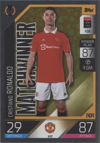 Cristiano Ronaldo SP Image Variation 2023-24 Topps UEFA Club