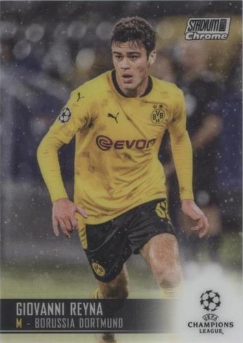 2020-21 Giovanni Reyna PSA 9 Topps Merlin Chrome UCL Green