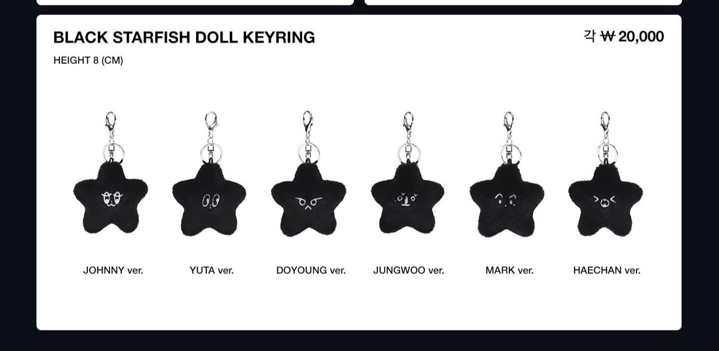 NCT 127 4TH TOUR NEO CITY: THE MOMENTUM OFFICIAL BLACK STARFISH