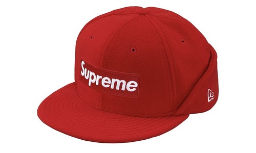 DS: Supreme x New Era Polartec Ear-Flap “Red” Sz 7 1/8 | eBay