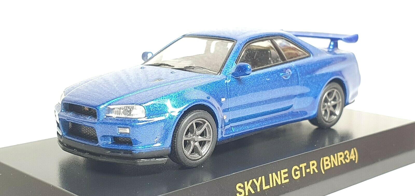 1/64 Kyosho NISSAN SKYLINE GT-R R34 BNR34 BAYSIDE BLUE diecast car