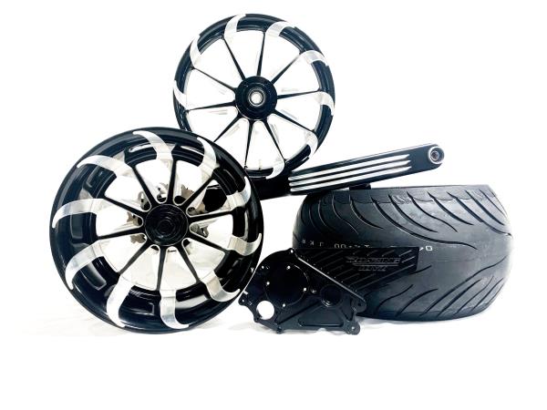 ZX-14 360 SINGLE SIDE OSD FAT TIRE KIT BLACK TORNADO 12-20