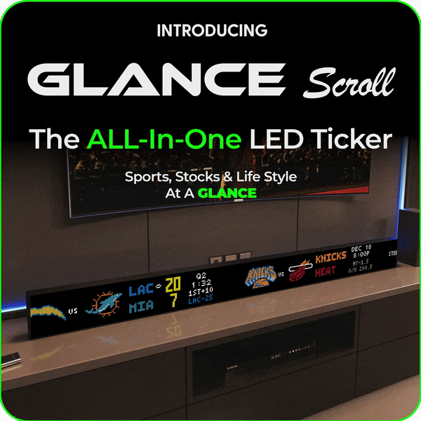 GLANCE SCROLL: The All In One Scrolling LED Ticker by GLANCE LED