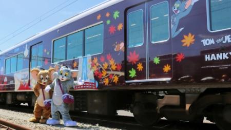 阪急電鉄「トムとジェリー号」23日から運行 神戸、宝塚線など1編成ずつ