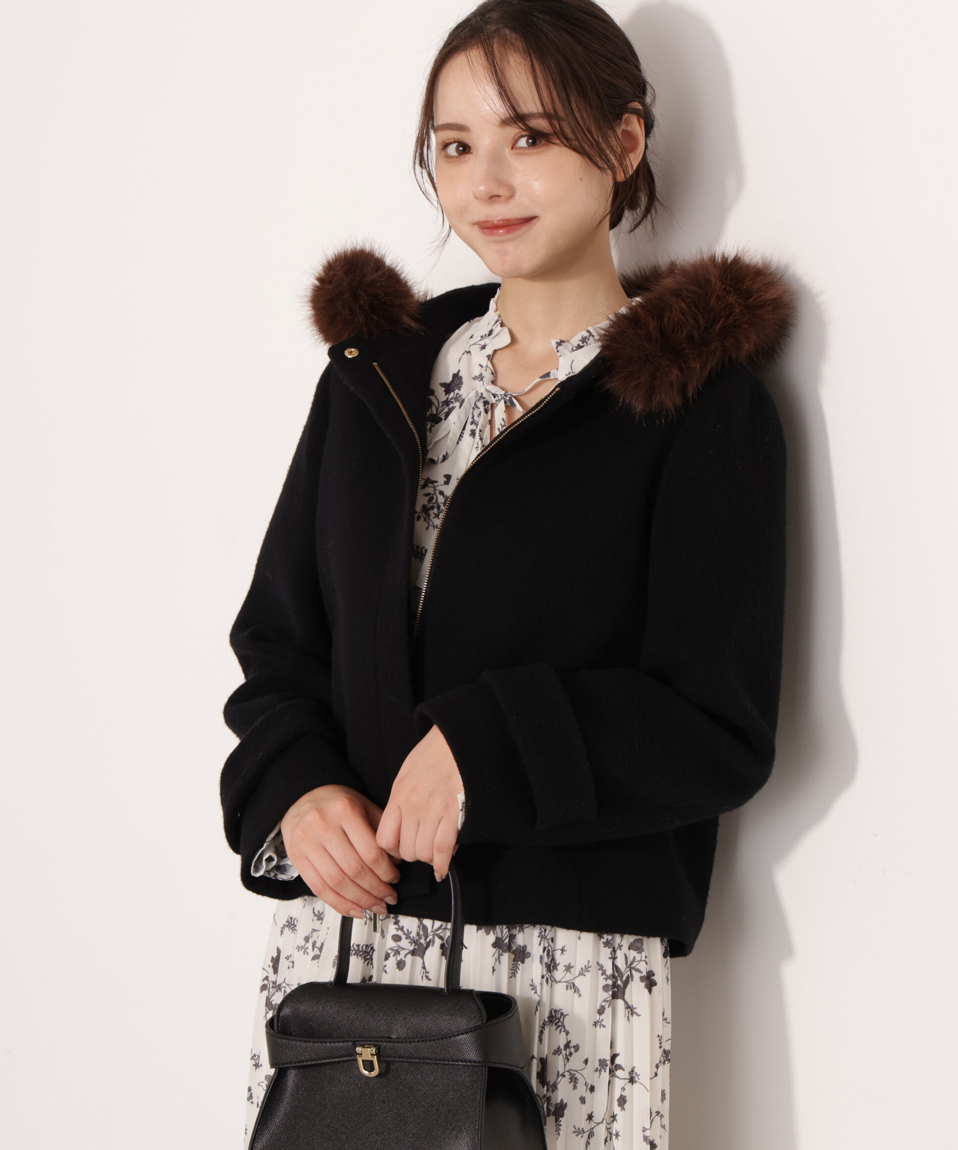 モッサフードフェイクファーショートコート 25AW（PROPORTION BODY