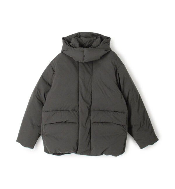 WEB限定 WARDROBE SMART】グレーメルトン レザーライク スタジャン