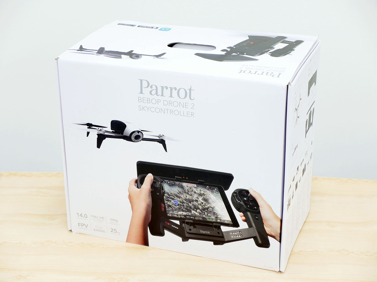 重量わずか500グラム、最大で25分の飛行が可能な新型ドローン「Bebop 2