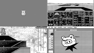 初期のマッキントッシュ用ソフトの数々をブラウザ上でエミュレート