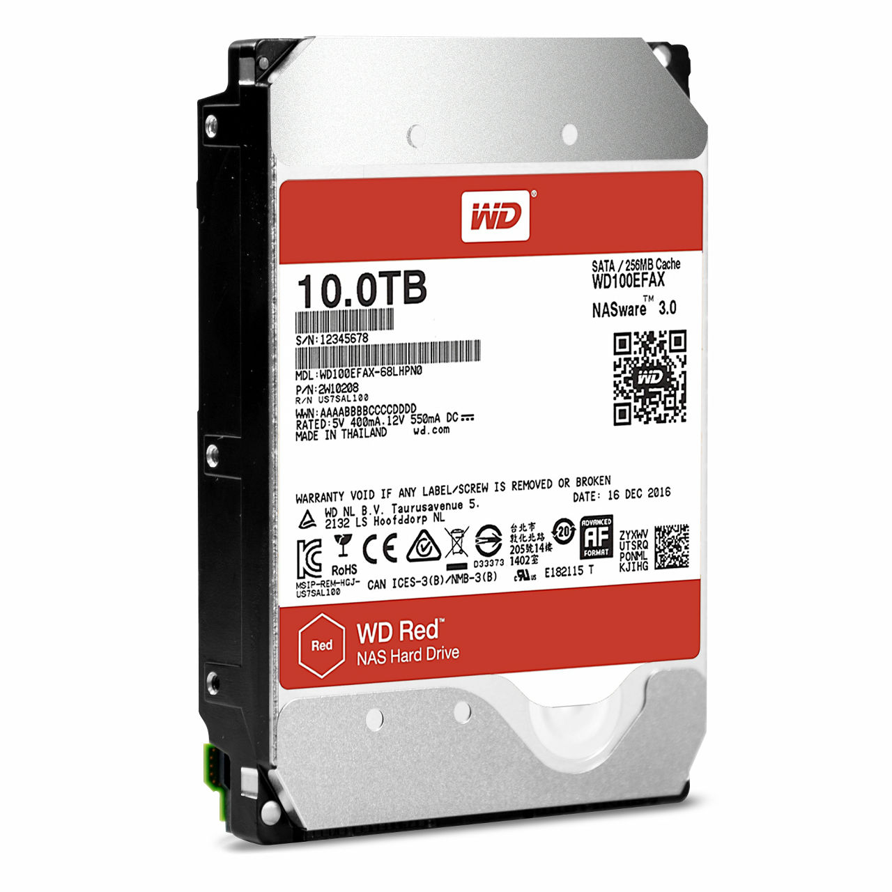 WD Redの10TBモデルHDD「WD100EFAX」＆「WD101KFBX」が登場、大容量