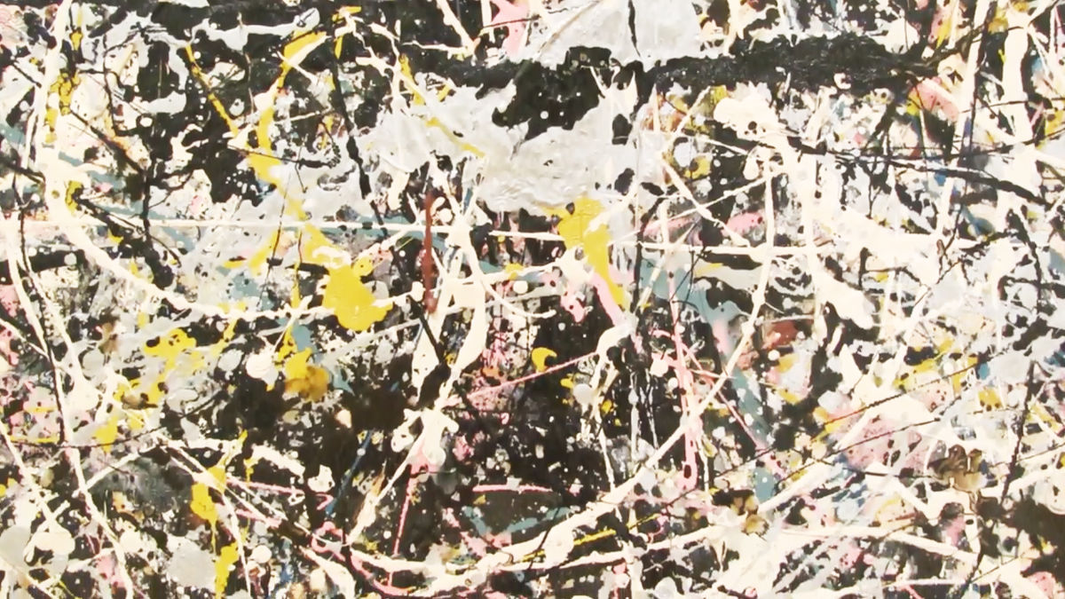 デタラメに絵の具をまき散らしたような抽象画を生み出し「現代アートの