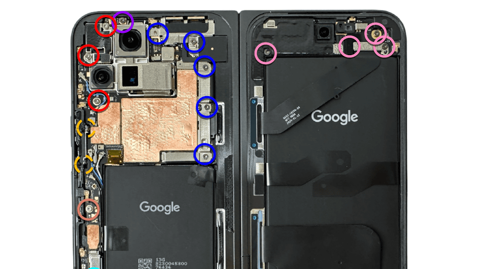 Google製折りたたみ式スマホ「Pixel 9 Pro Fold」は分解修理が簡単だが