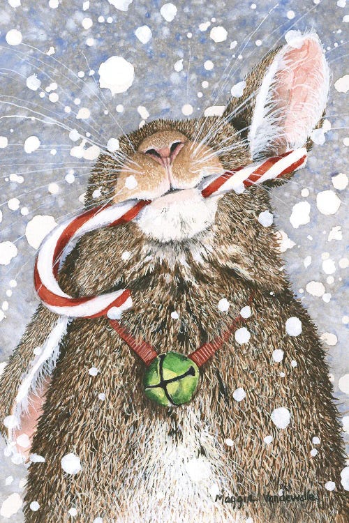 Santa Sleigh And Big Moon Canvas Wall Art by Marcello Corti | iCanvas