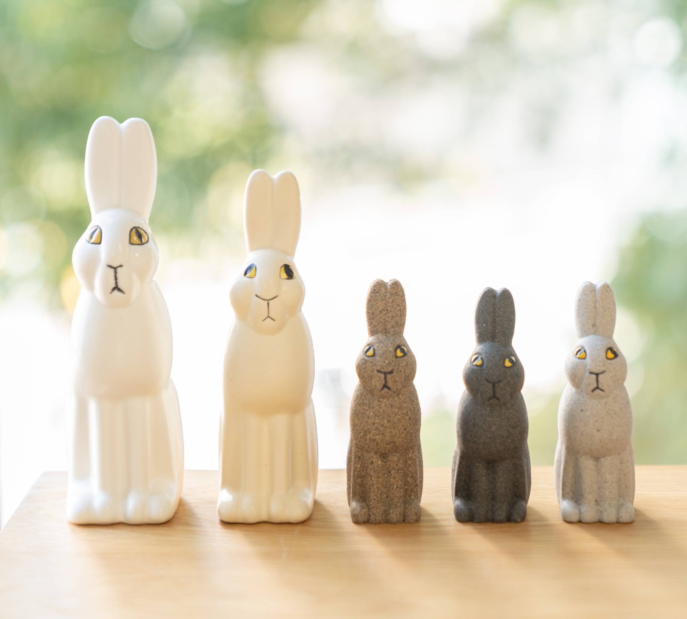 自然がヒントをくれる、3羽のうさぎ。