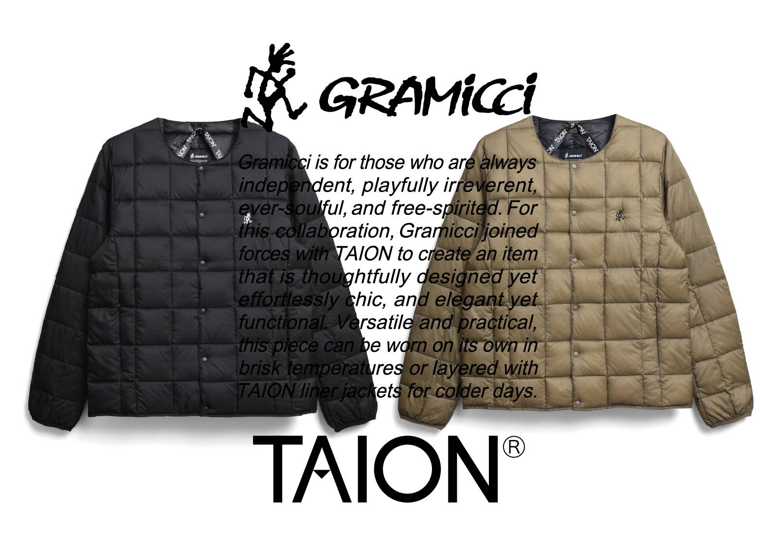 GRAMICCI×TAION – TAIONインナーダウン公式ブランドサイト