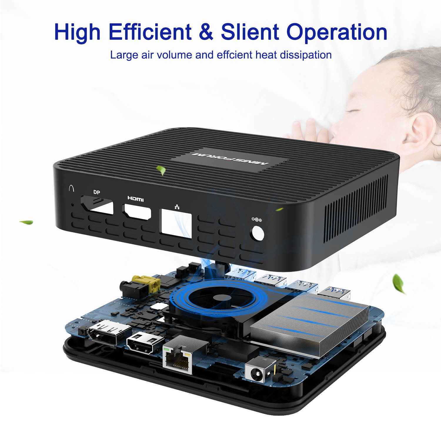 Minisforum GK41 Mini PC Intel Celeron J4125 processor