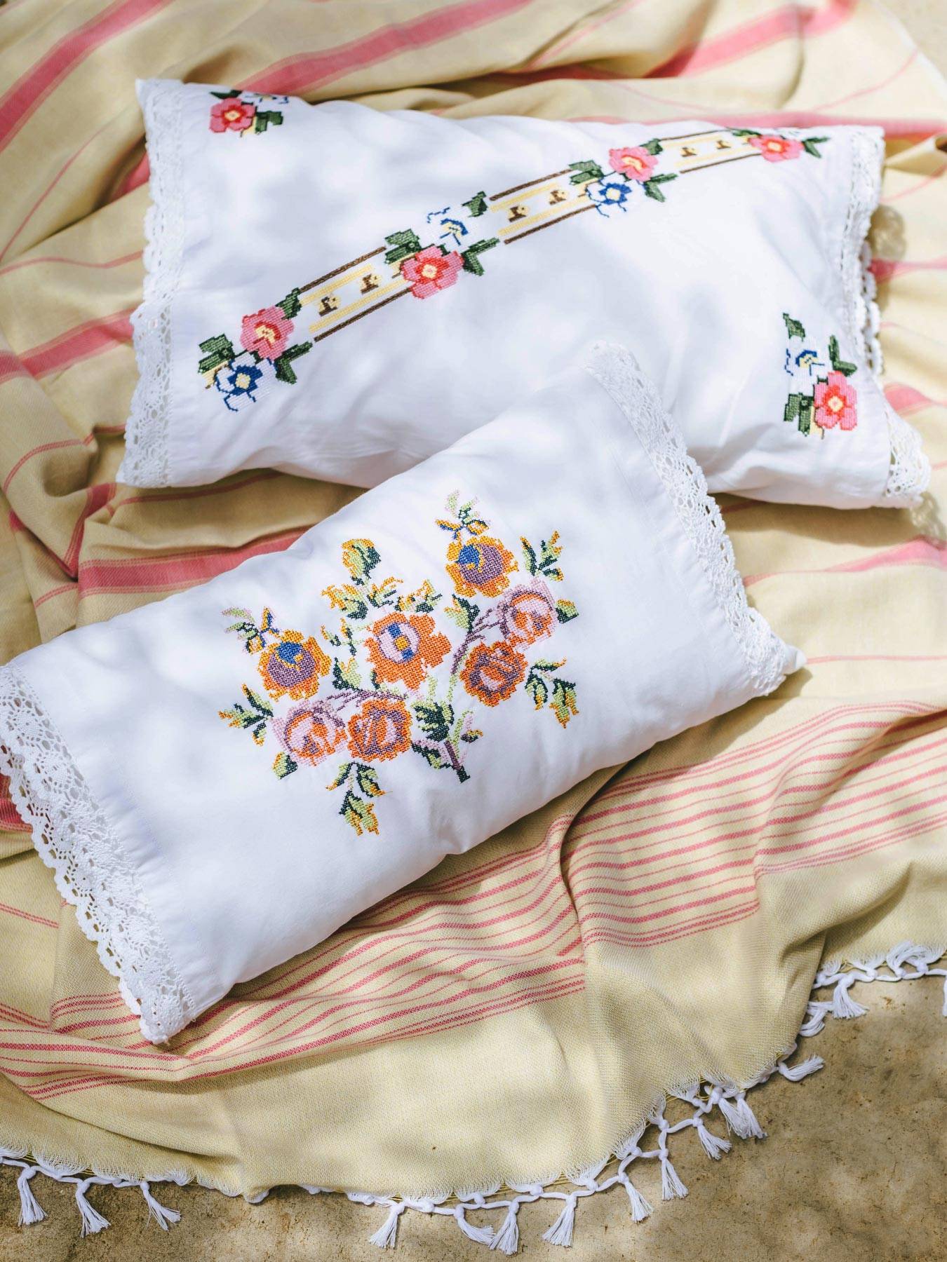 リネン刺繍 ララ様オーダー専用ページ】 マルチクロス クッション