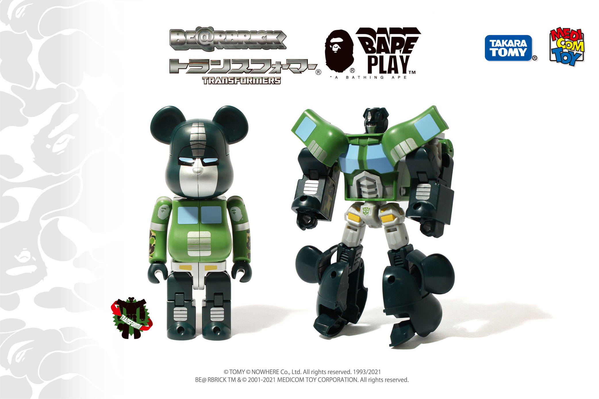 A BATHINGAPE® X BE@RBRICK X TRANSFORMERS | bape.com