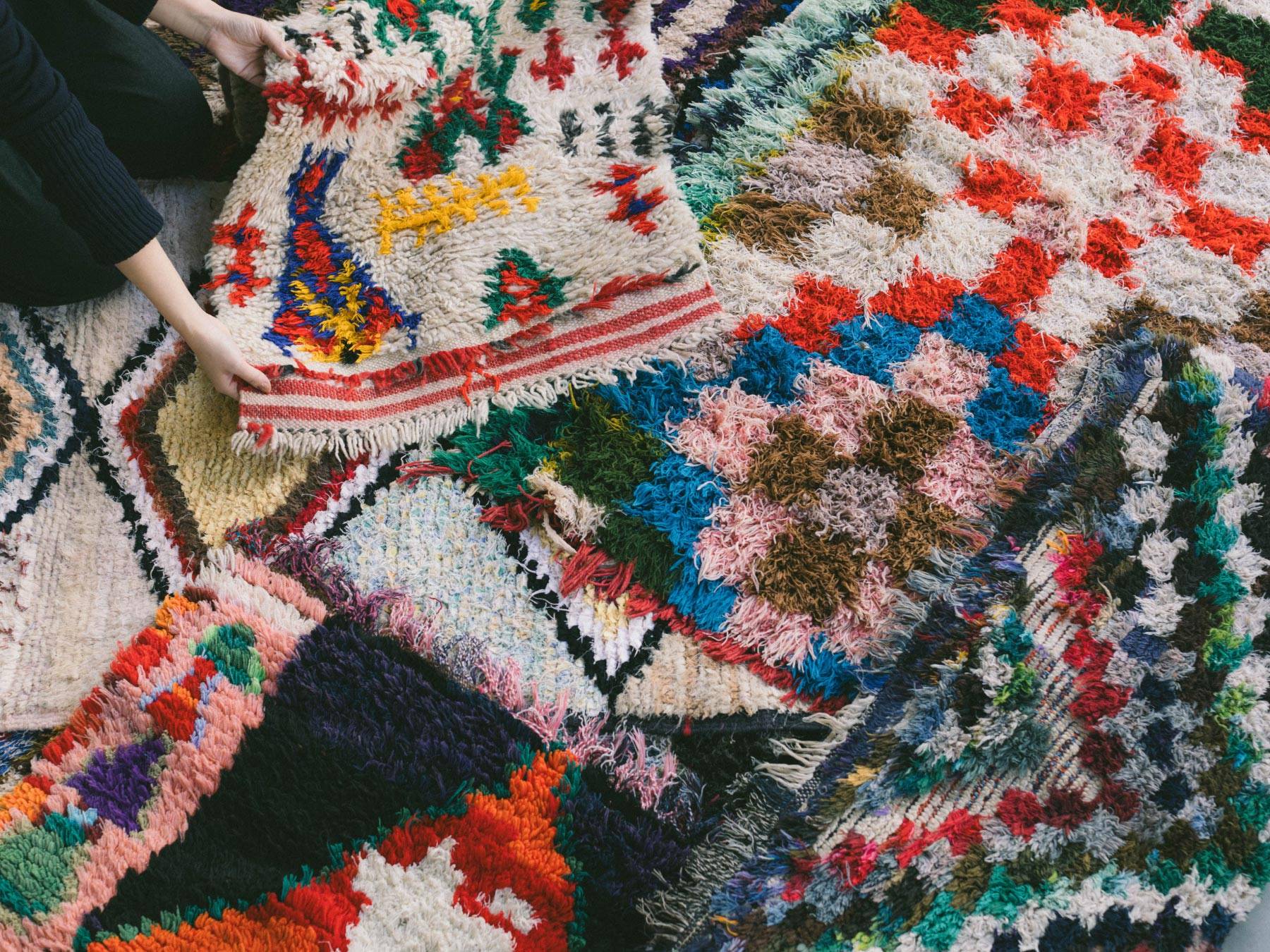 モロッコ ヴィンテージボシャルウィットラグ 【公式通販】