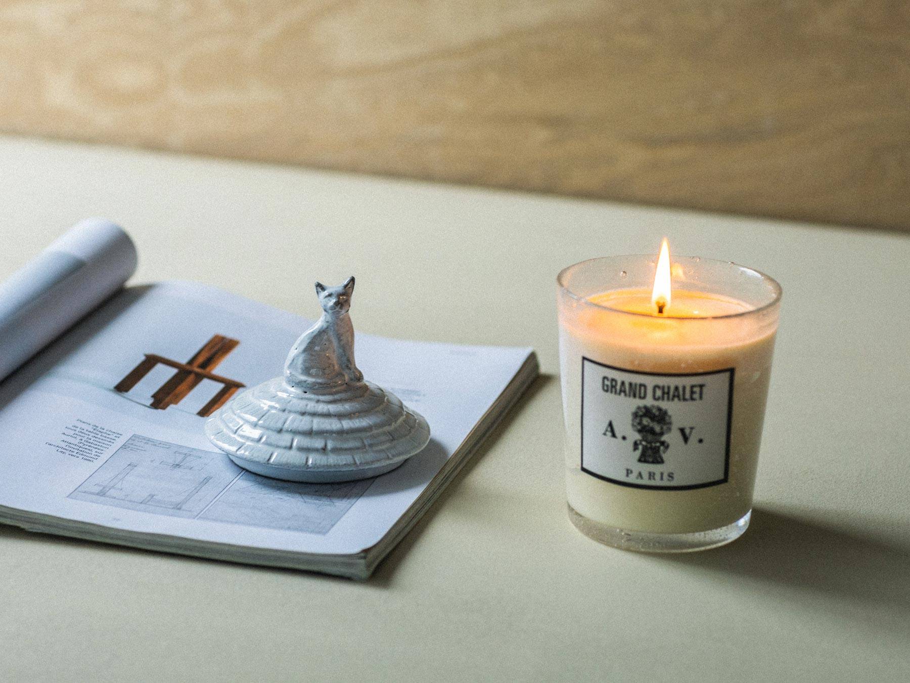 Astier de Villatte Grand Chalet キャンドルカバー／Cat｜インセンス